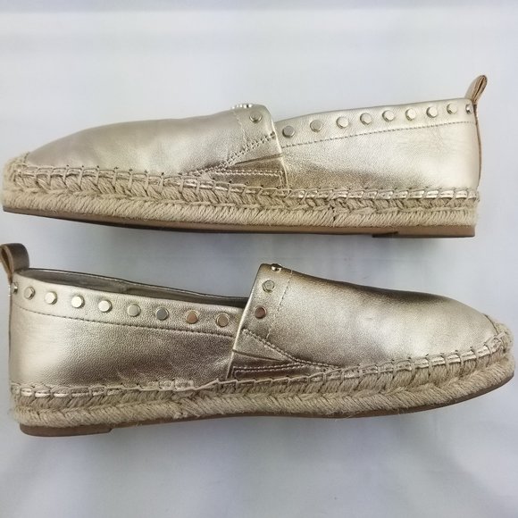 Sam Edelman | Koda Gold Studded Espadrille Loafer - Picture 7 of 10